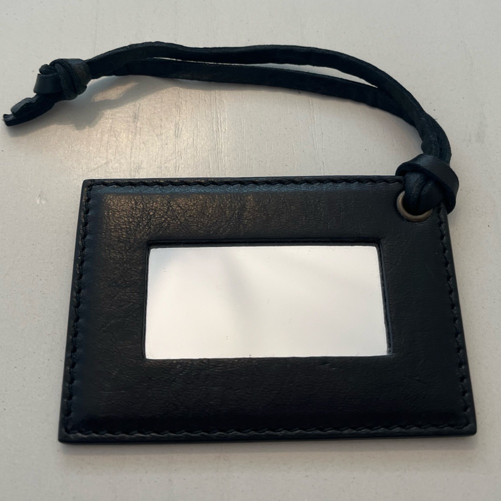 Balenciaga - Black Leather Mirror - From a Motocross Classic Hip Crossbody Bag